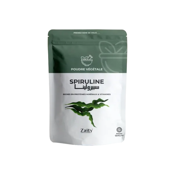 Spiruline en Poudre Maroc Prix | Zaity - Masque Visage & Nutrition