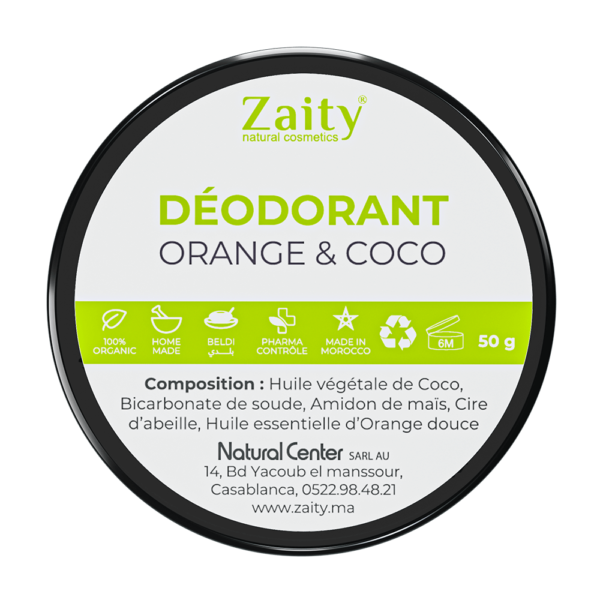 déodorant naturel orange & coco 50g