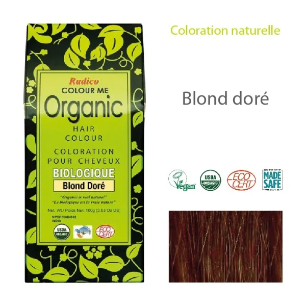 coloration radico blond doré / golden blonde