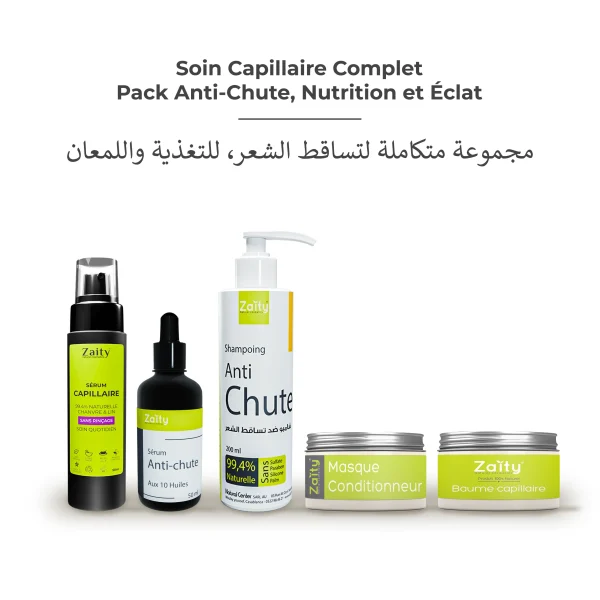 pack soin capillaire complet anti chute, nutrition et Éclat