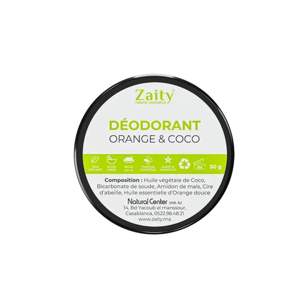 déodorant naturel orange & coco 50g