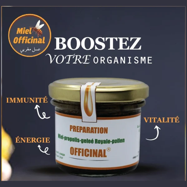miel propolis gelée royale & pollen 125g