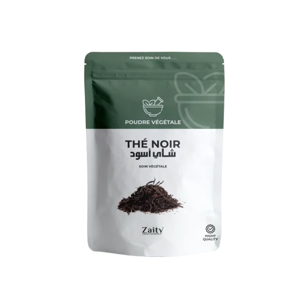 poudre de thé noir (camellia sinensis)