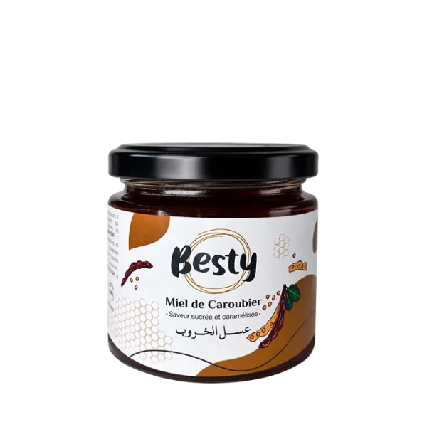 caroubier miel 250ml besty