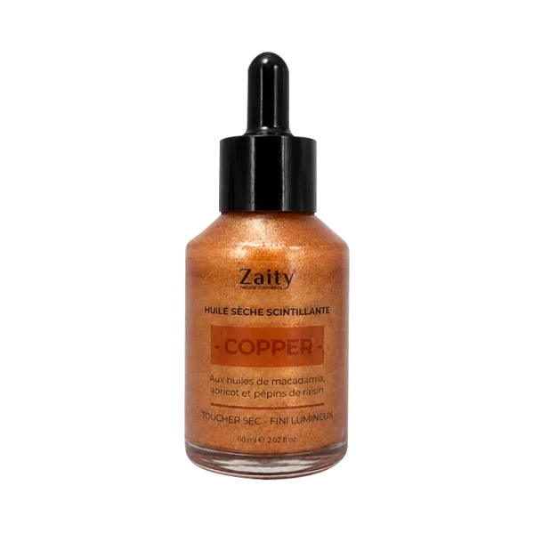 copper huile seche scintillante zaity